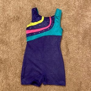 Freestyle Girls Navy Leotard size 6/6x